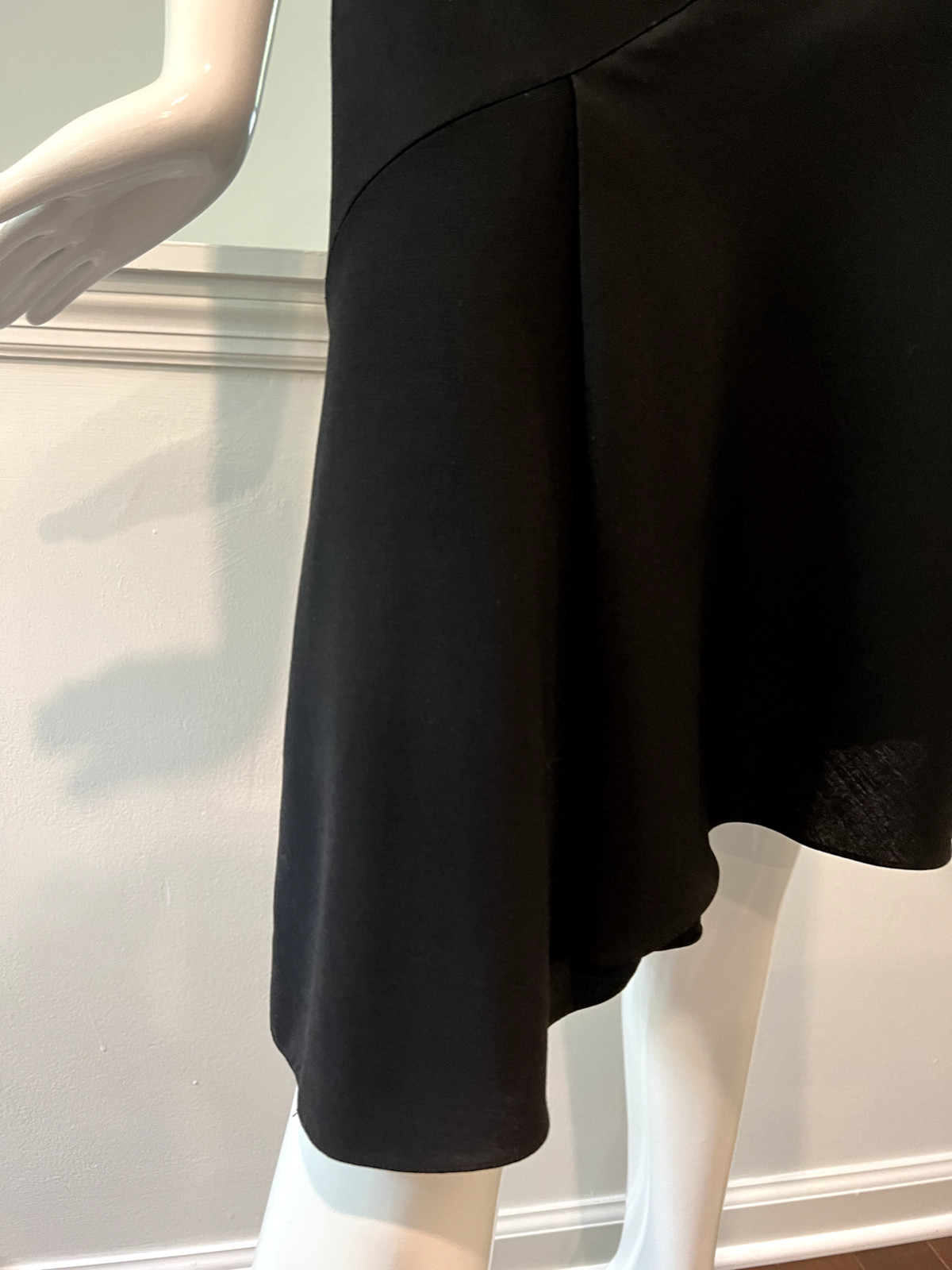 Vintage Christian Lacroix 1990s Black Asymmetrical Skirt Size 36
