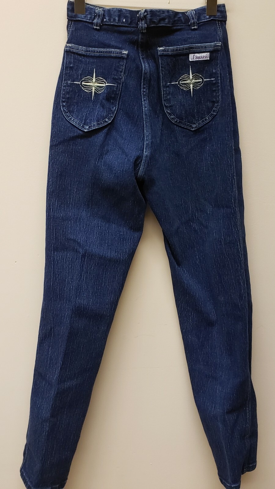 Vintage 80s Pizzazz 26 x 29 Jeans High Waist Embroidered Stretch Retro Straight