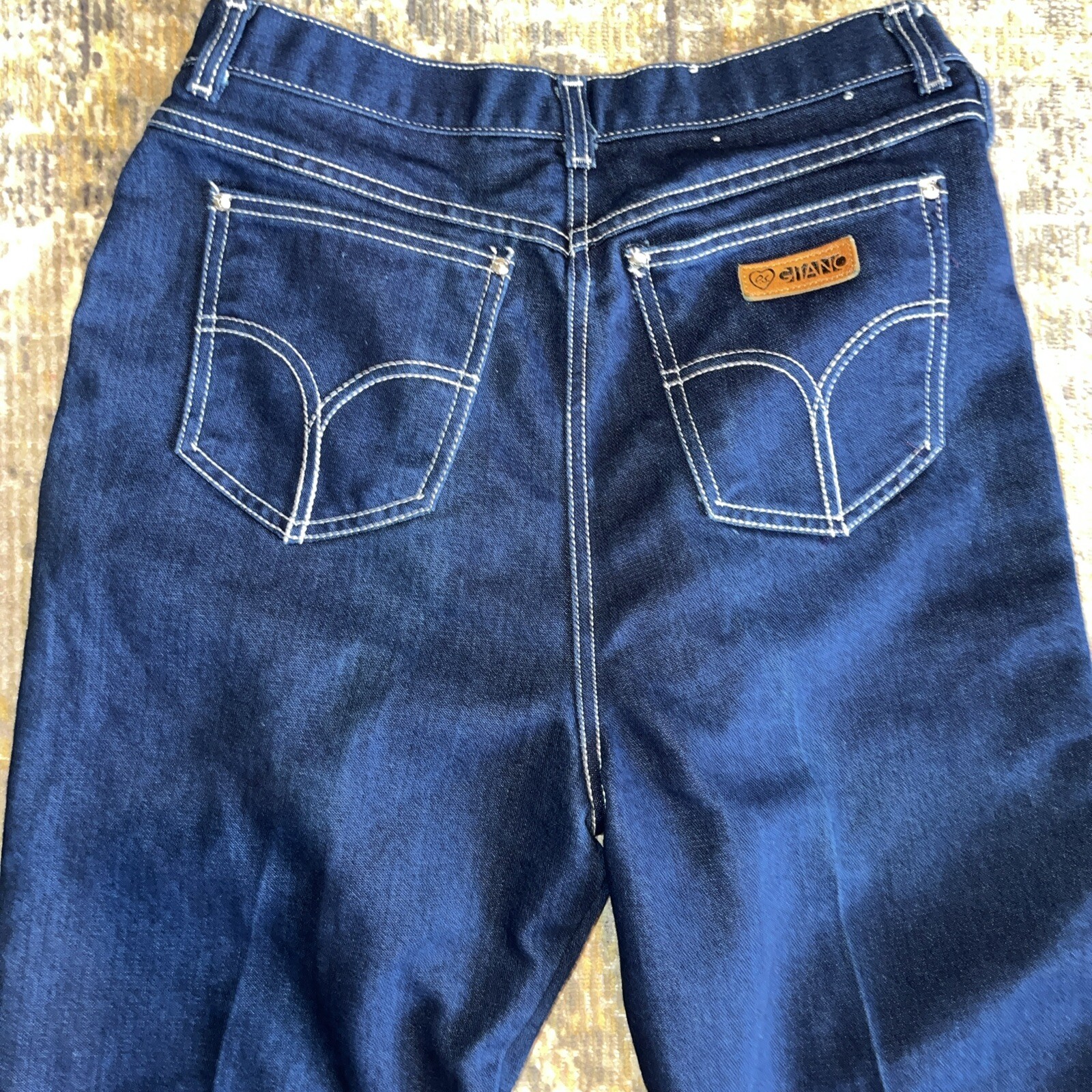 Vintage PS GITANO Jeans DARK Indigo- Not Faded Size 16 Made In BRAZIL Very Nice