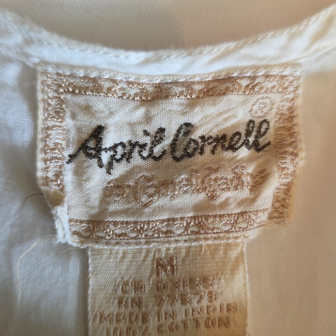 VTG 90s April Cornell for Cornell Trading Cotton Slip Dress Nightgown Women&rsquo;s M
