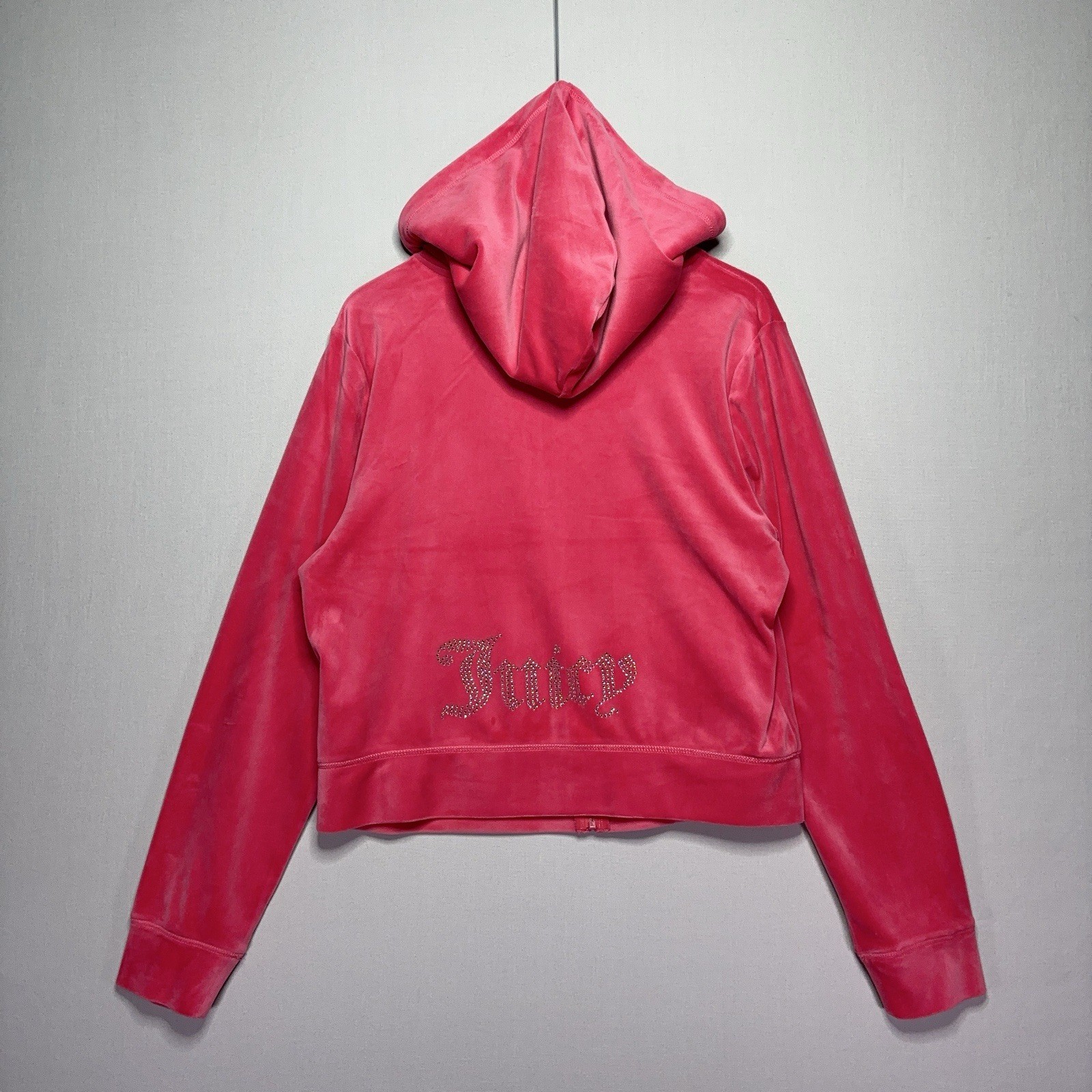 Juicy Couture Velour Jacket / Shorts Set – Hot Pink – Gemmed – Womens XL