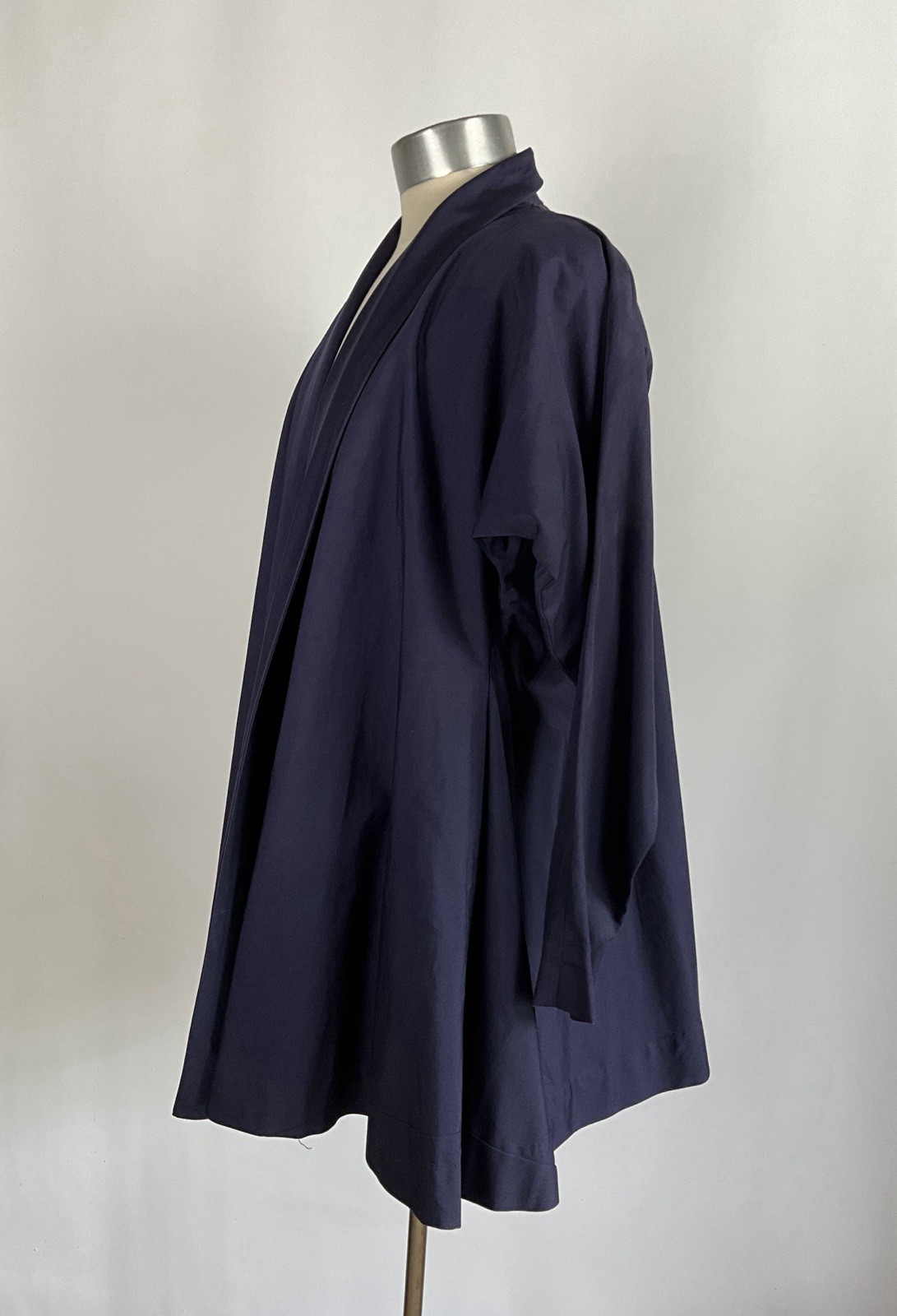 Vintage 1950&rsquo;s Claire McCardell Navy Silk Faille Jacket with Double Wrap Belt