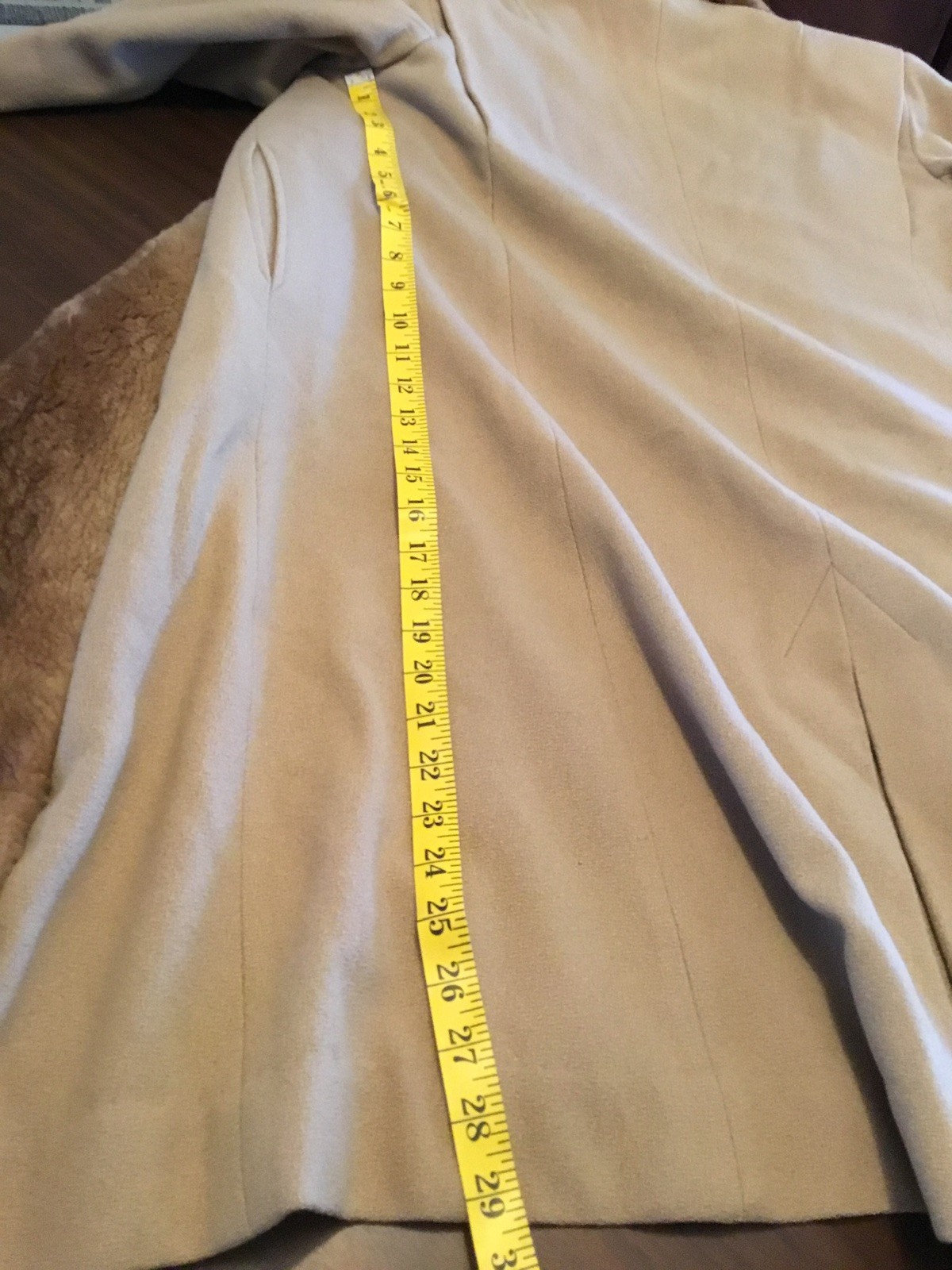 Women&rsquo;s M/P Vintage Wool, Mid Length Coat w/Sheared Beaver Collar,Satin Lining
