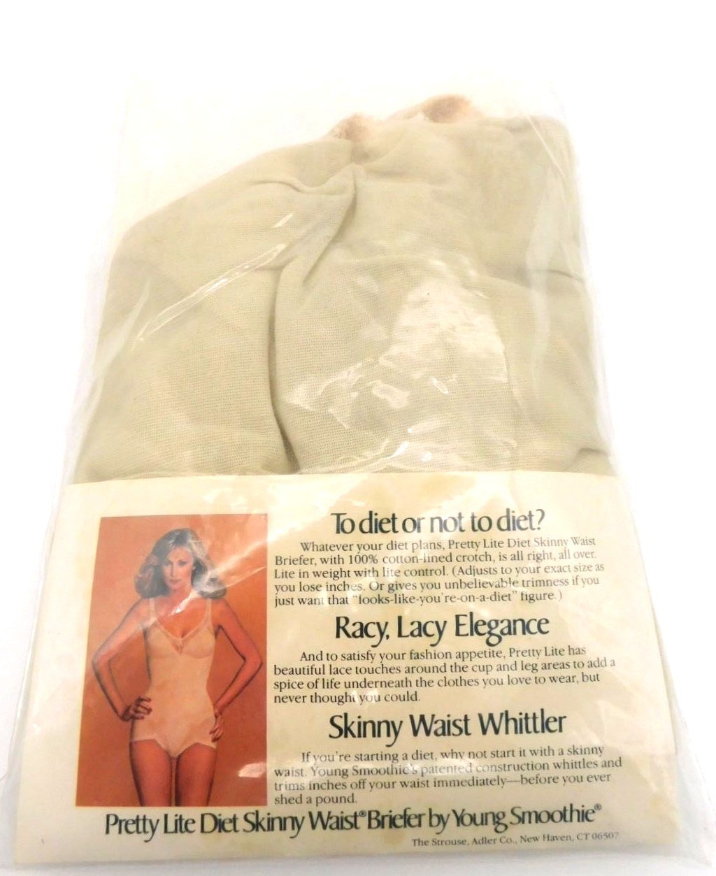 Vintage Young Smoothie Pretty Lite Briefer Beige Seamless Soft Cup 38B