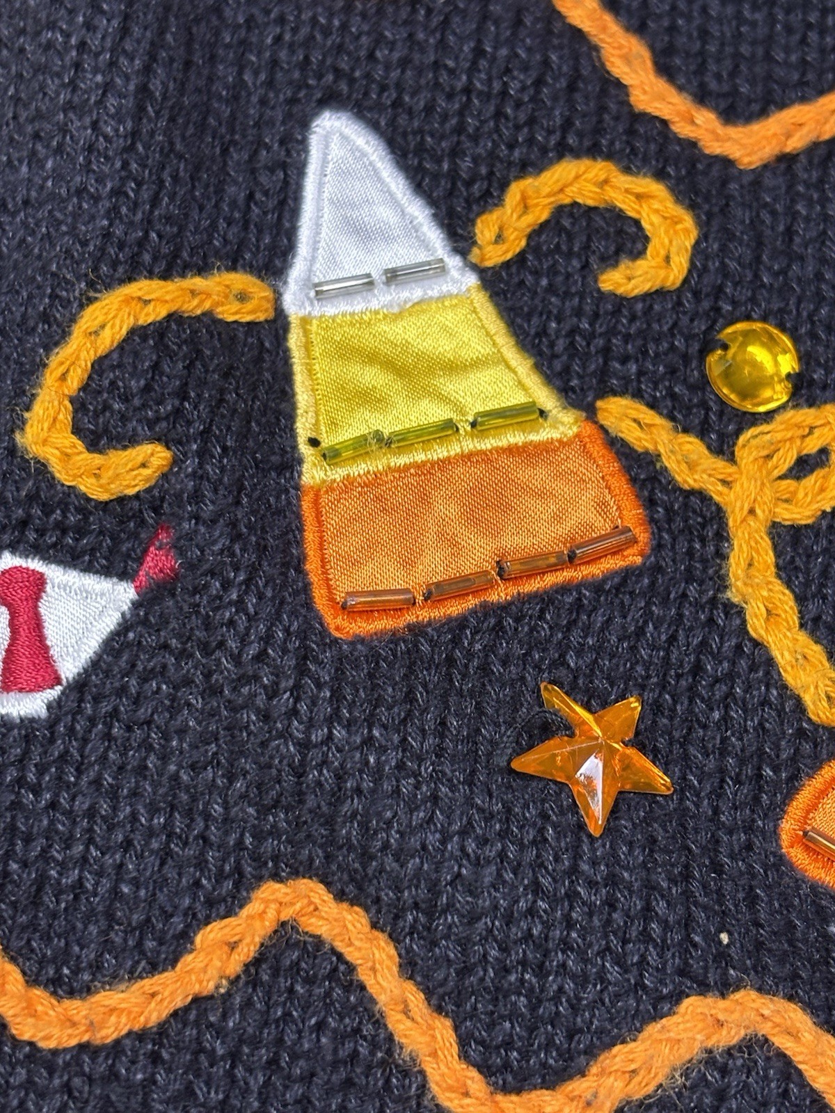 1990 Halloween Sweater Vest Basic Editions Size Large Whimsical Festive Spooky