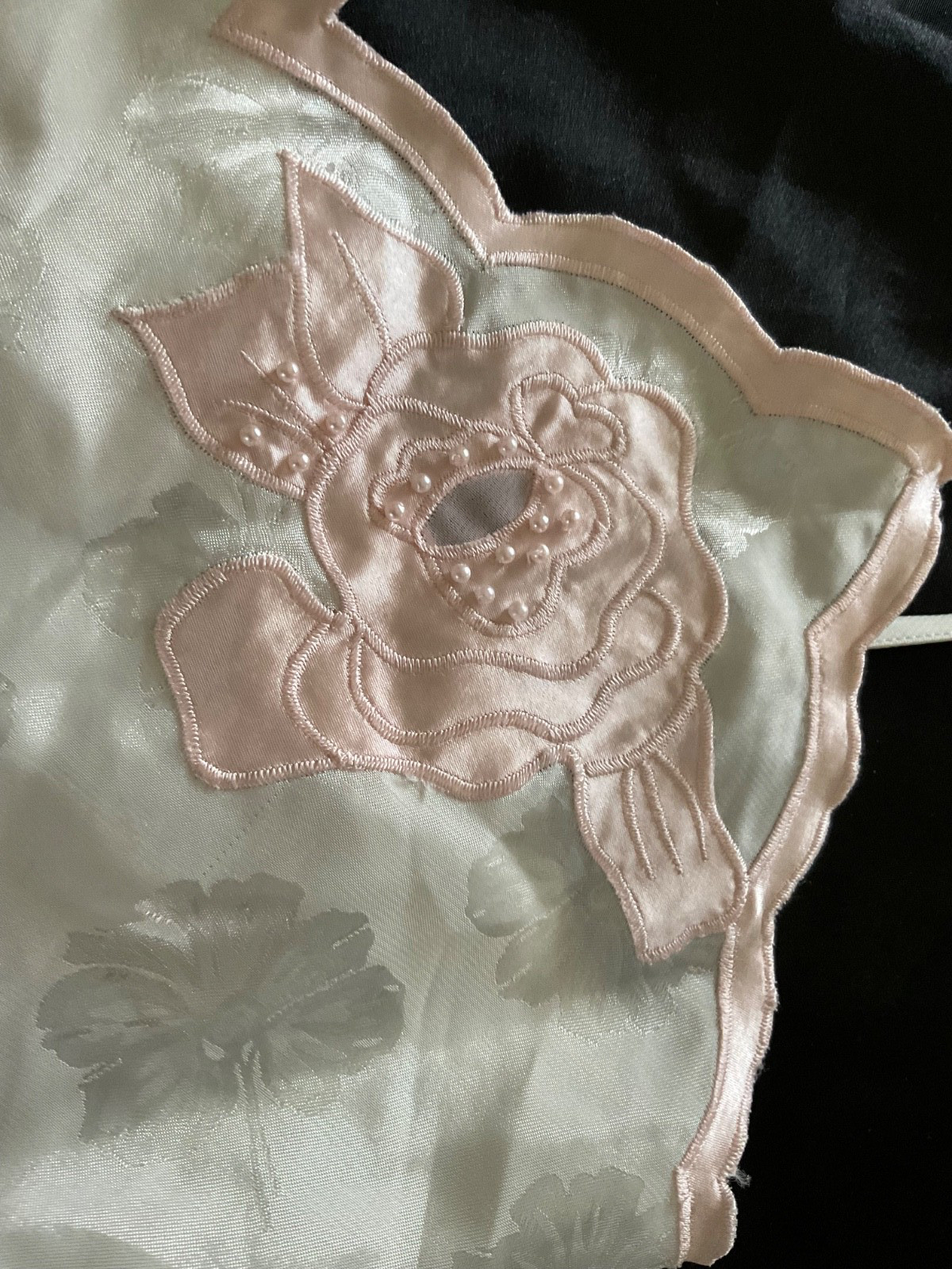Vtg. Victoria’s Secret White Satin Bodysuit Teddy Chiffon Bridal Nightie Teddie