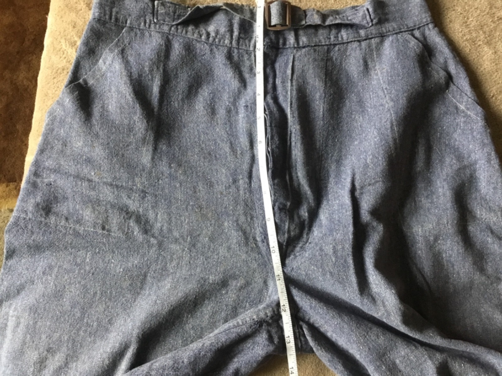 Original 1930’s – 1940’s blue Cotton summer beach shorts 28’’waist