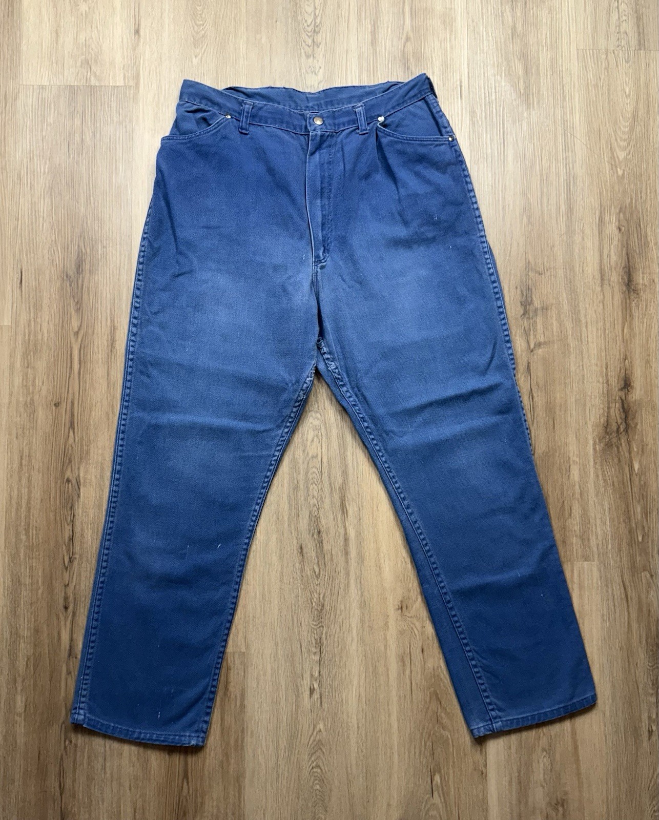 50s VINTAGE Wrangler Hi-Rise Rockabilly Jeans Size 32 Waist Women Made in USA