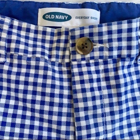 Old Navy Blue & White Patriotic Everyday Gingham Shorts – 6 EUC