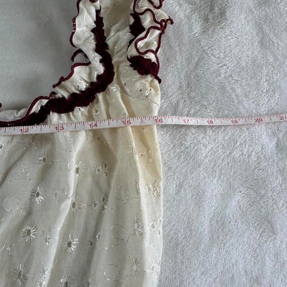 Masquerade Coquette cream white ruffle babydoll top y2k vintage boho renaissance
