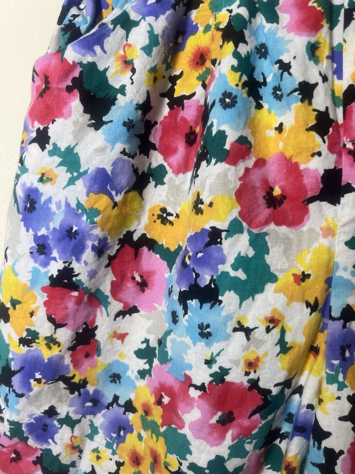 VTG JRT Women’s James River Traders Summer Shorts Pink Multi Floral Pull On, 14
