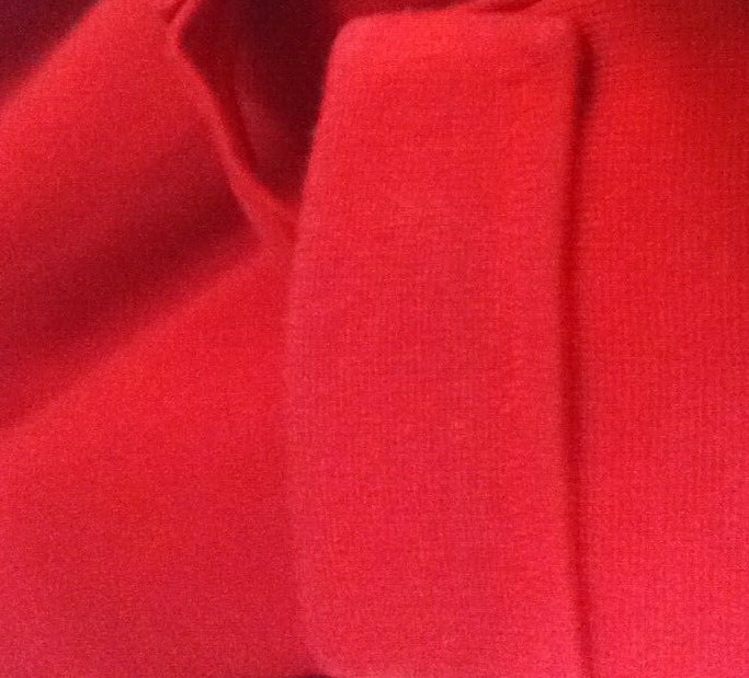 Vintage 70&rsquo;s Mod Red Wool Knit Coat Sz Large Alexander&rsquo;s British Hong Kong