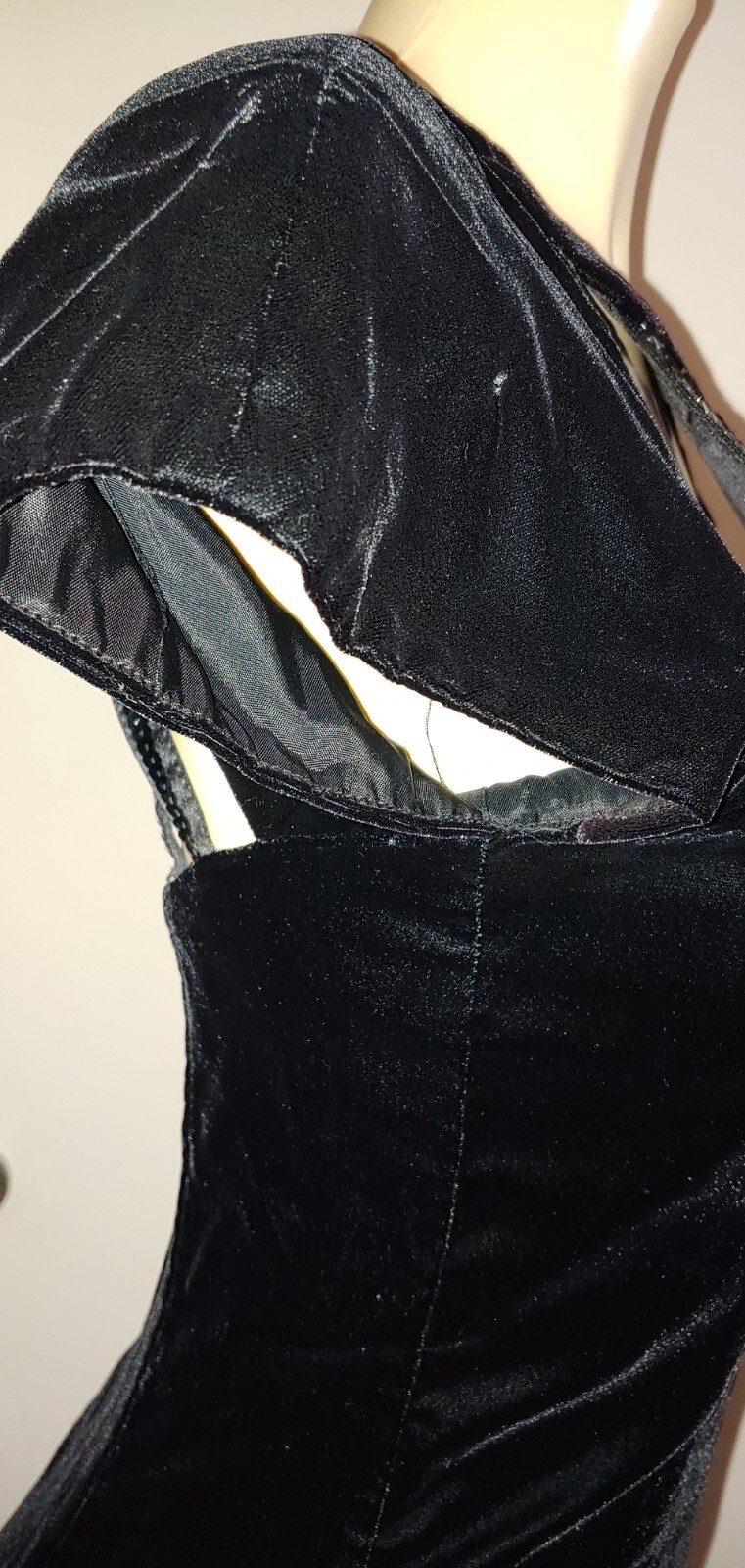 Vintage vampire Mistress Velvet Sequin 90s Dress Limited Edition