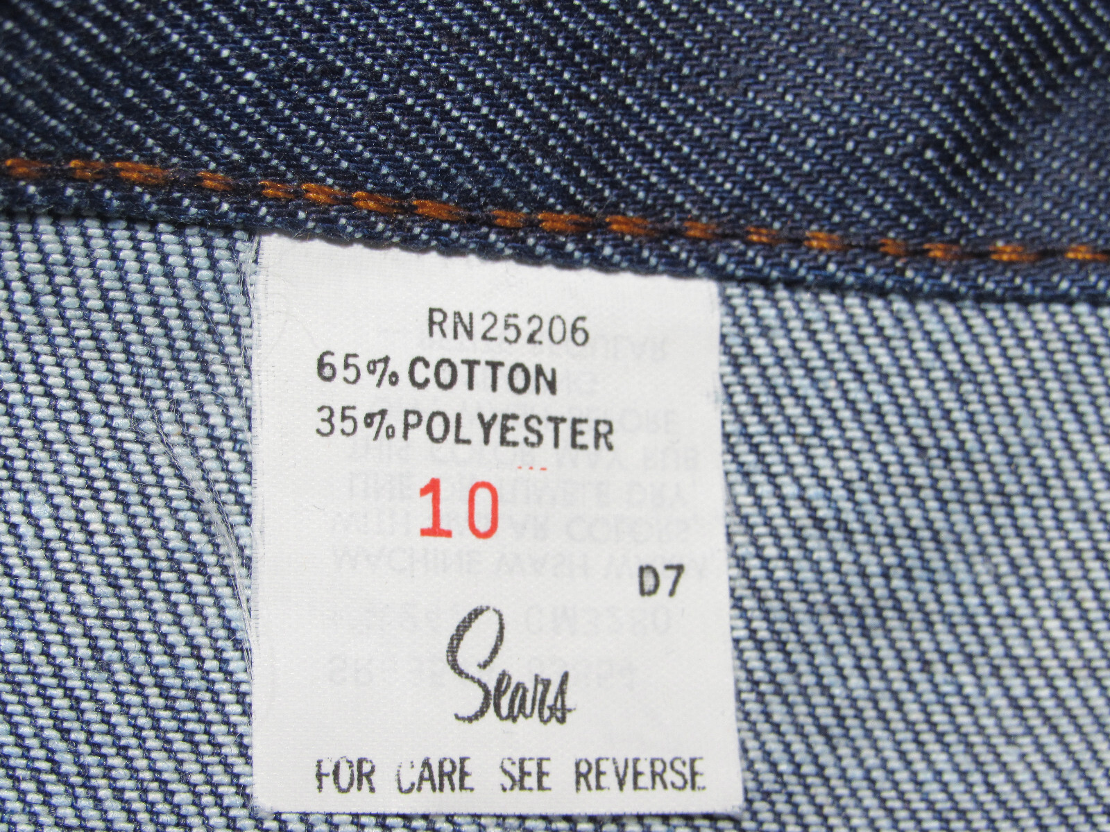 VTG 1970s SEARS UNUSED WOMEN&rsquo;S JEANS! &lsquo;JEANS THAT FIT&rsquo;! 10 PETITE/REGULAR HIPS