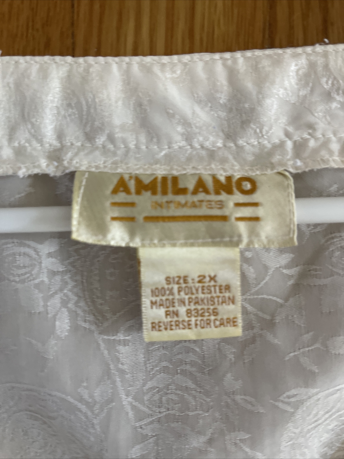 Vintage A MILANO INTIMATES Wedding White Pajamas SEXY ROSE FLORAL 2X 1X ❤️kc15m1