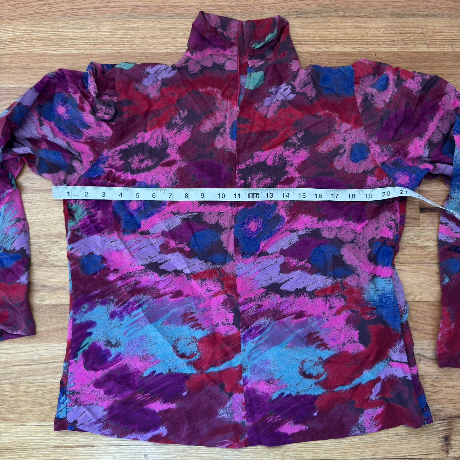 Vintage Emanuel Ungaro Parallele Paris Women&rsquo;s 1/4 Zip Pullover Floral Medium