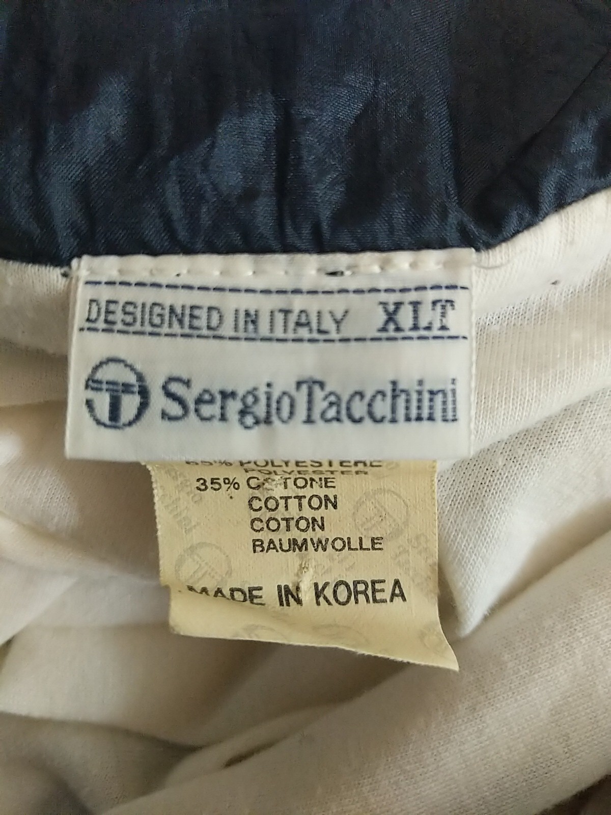 Vtg Sergio Tacchini Jogging Windbreaker Jacket~womens XLT~Blue Pink Check