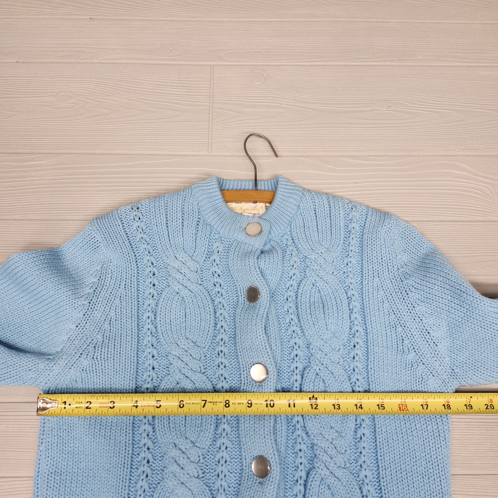 Vintage Hand Loomed Fully Fashioned Knit Sweater Womens Size Large