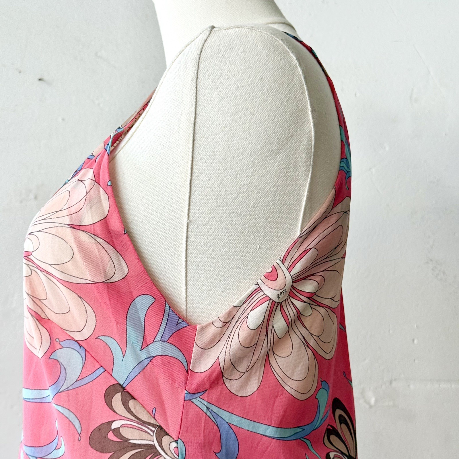 VTG 1960’s Emilio Pucci For Formfit Rogers Slip Or Mini Dress, Iconic Print, Mod