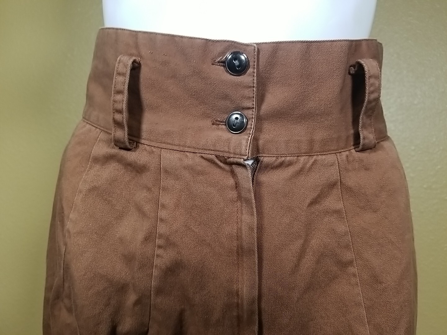 VTG Copper Key High Waist Pencil Skirt Old Money Preppy Business Quiet Luxury