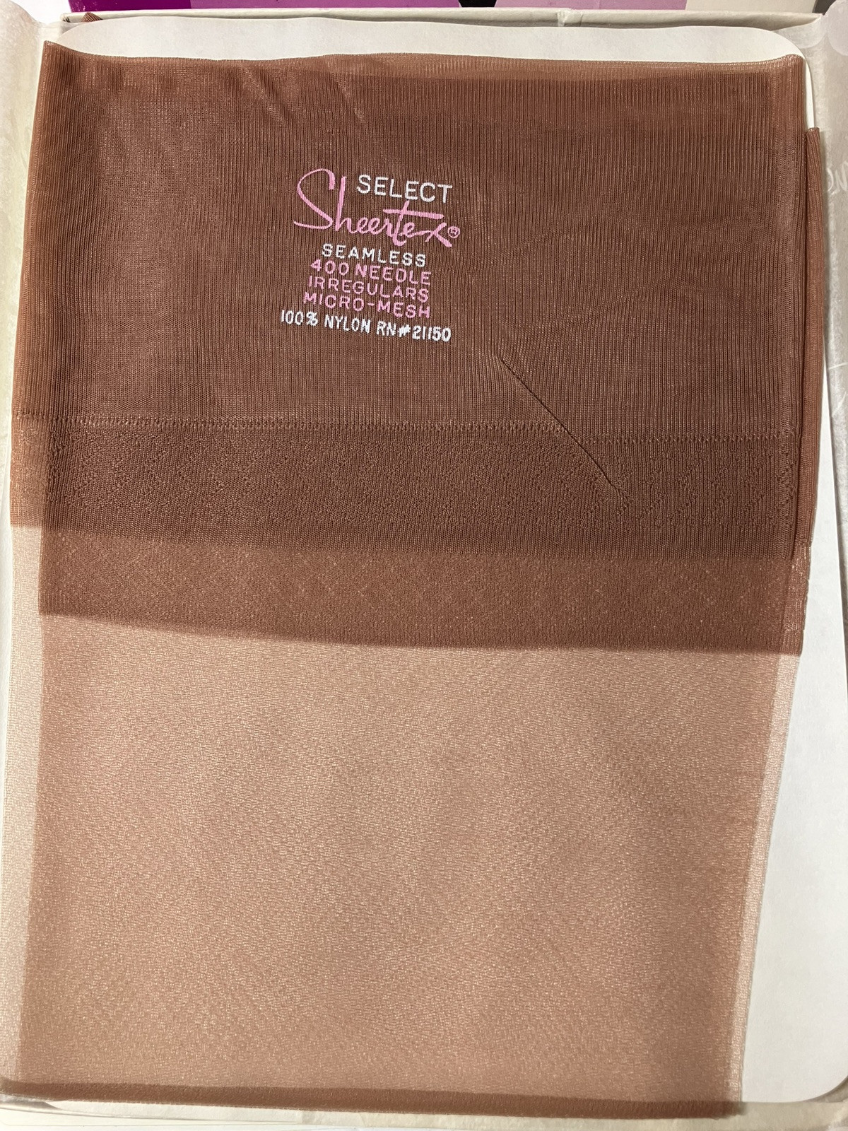1960s SHEERTEX SELECT Garter RHT Nylon Stockings 5 PAIR’S BLUSH Glamour-RARE NOS