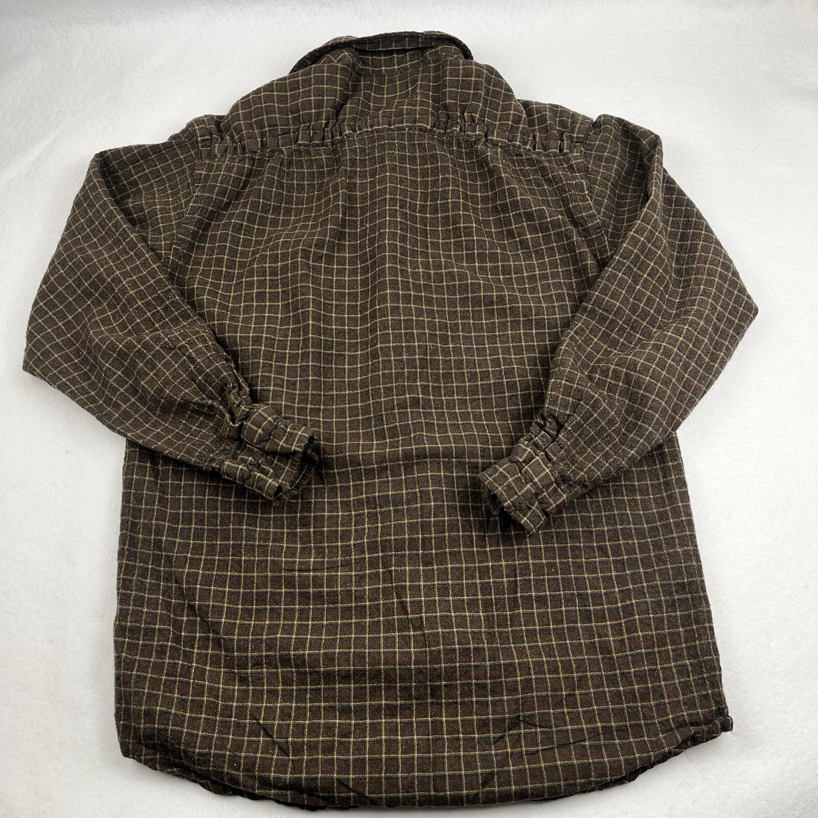 Vintage Pendleton Sir Pendleton Fine Wool Flannel Brown Plaid Medium