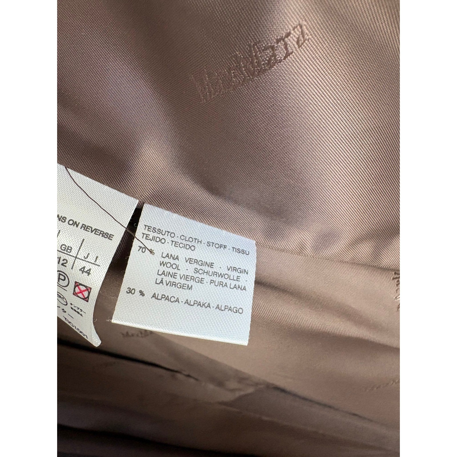 Vintage Max Mara Alpaca Wool Belted City Overcoat Old Money Quiet Luxury Preppy