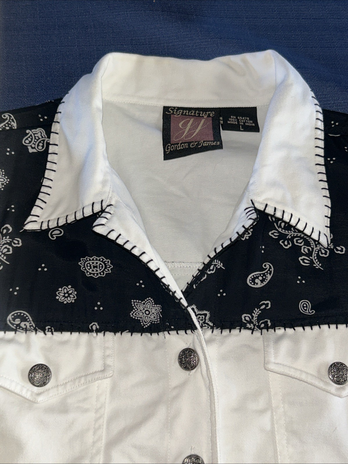 Vintage Gordon & James Jacket And Skirt Women’s Large Bandana Print Western Wear