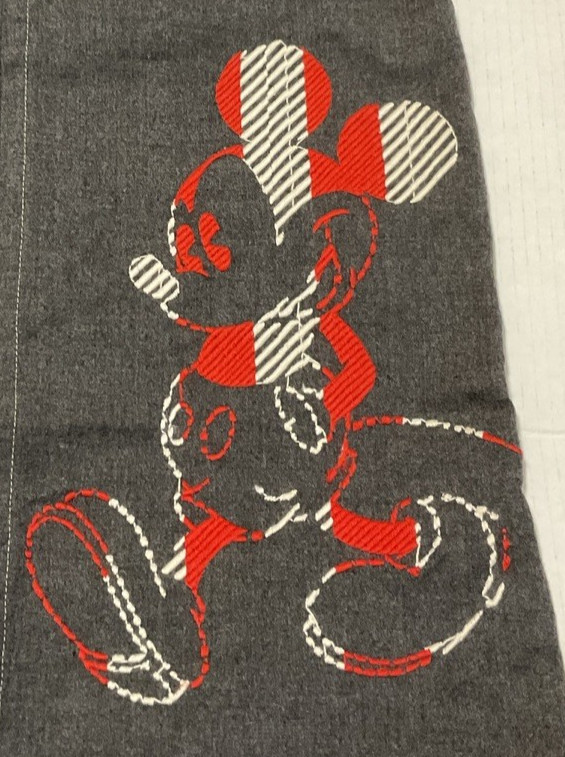 Disney Mickey Mouse x Jean Charles De Castelbajac Embroidered Grey Skirt Vintage