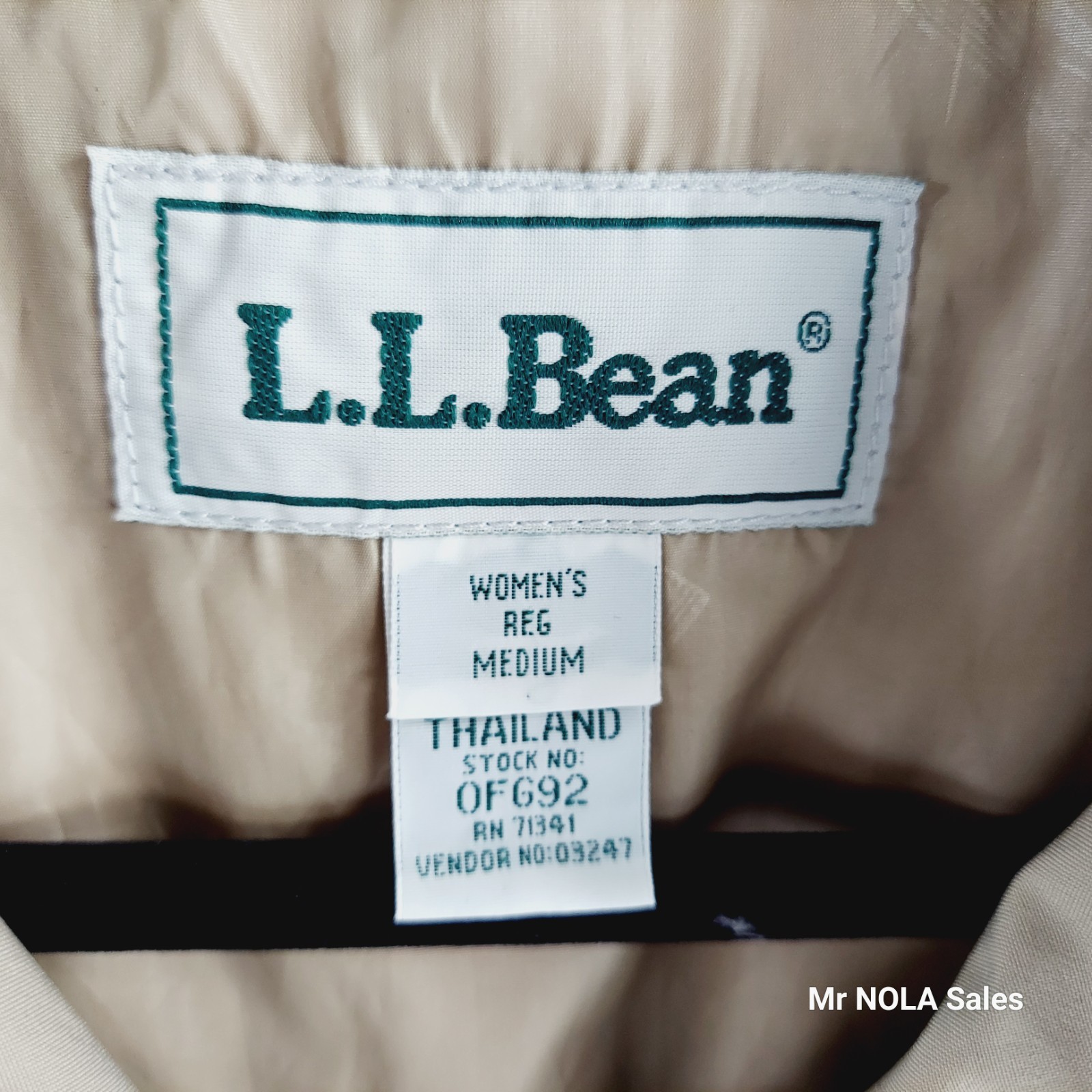 LL Bean Women&rsquo;s Medium Regular Gortex Beige Trench Coat Duster Hidden Buttons