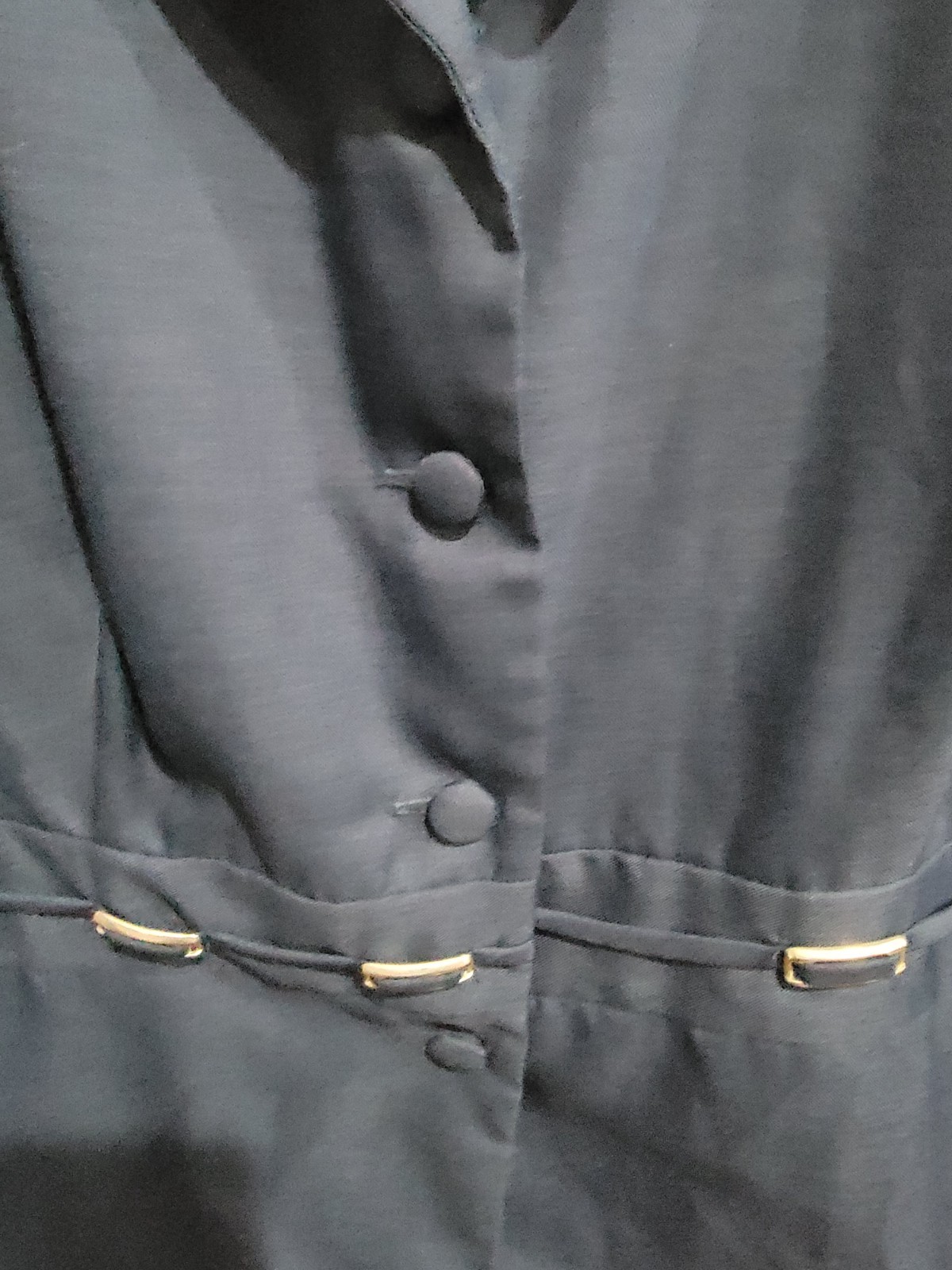 Chad&rsquo;s Place Navy Blue Blazer Jacket Womens 22WP Made in USA Plus Petite Vtg 90s