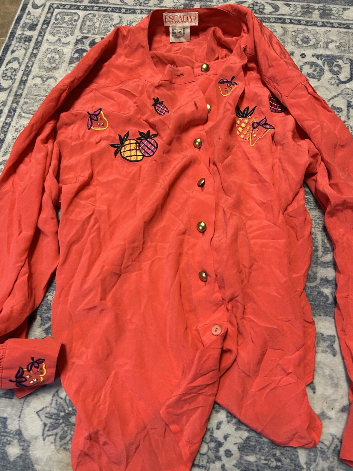 Escada Vintage Blouse Size 40