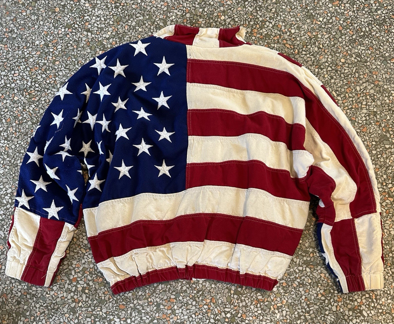 Women’s Vintage 1993 Limited Edition, LTD “The Flag” United States Flag Jacket