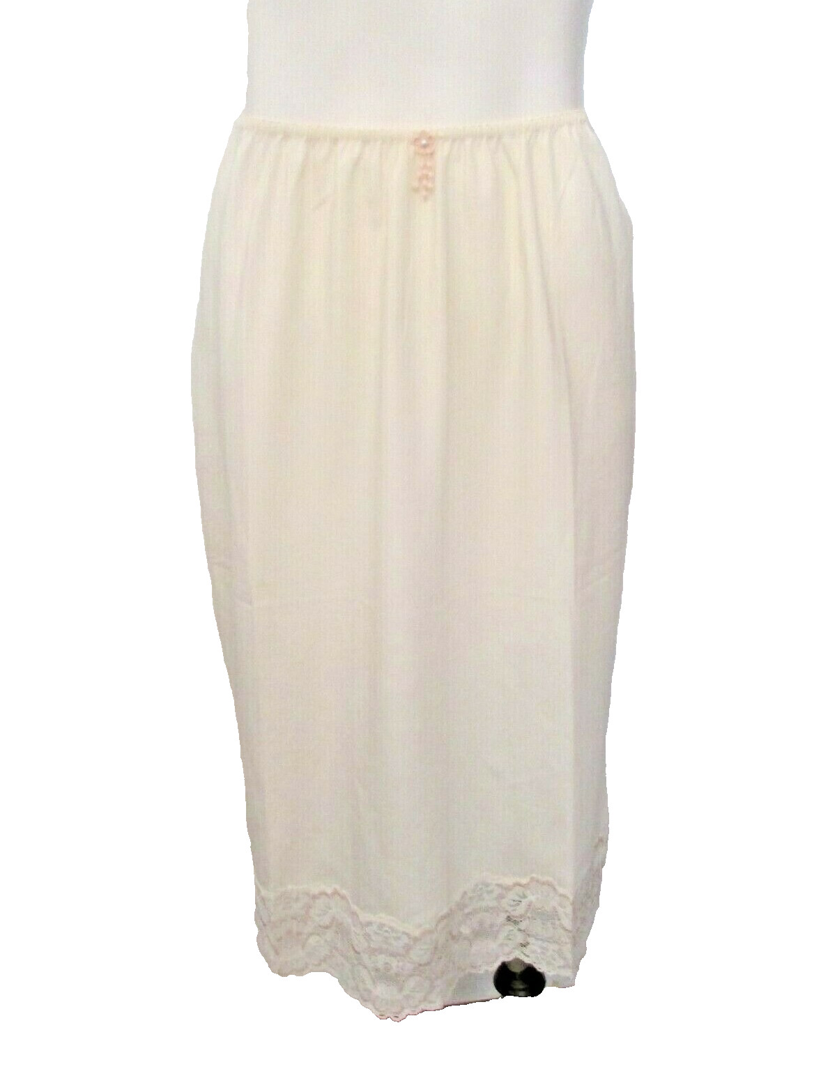 Evan-Picone Non-Stretch Slippery Polyester 25.5&Prime; Half Slip Petticoat S USA made