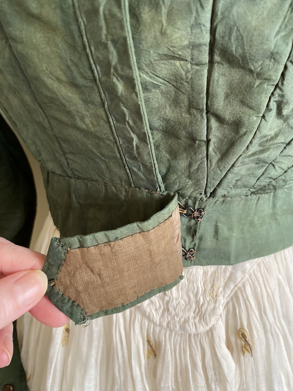 Rarest 1825 Regency Spencer Jacket Rich Emerald « Arsenic » Green Museum Quality!