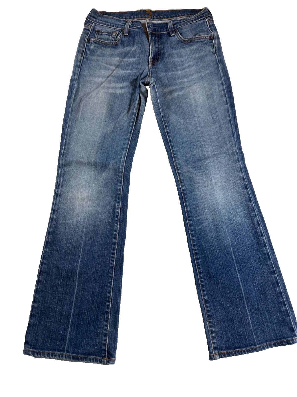 7 For All Mankind Jeans Womens&rsquo;s W28 Blue Denim Bootcut Flare Medium Wash