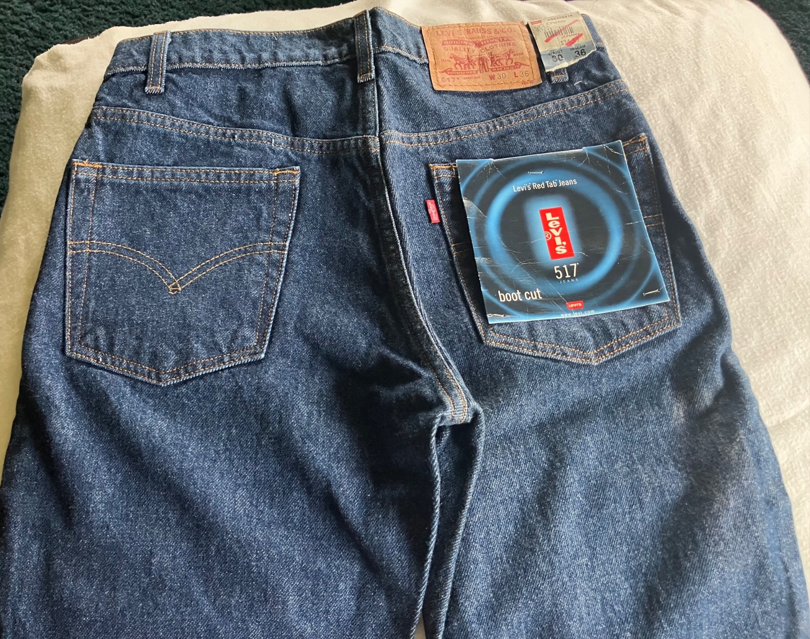 90’s? New Levi’s 517 Bootcut Red Tab Jeans 30-36 Denim Unisex Reg Wash NWT
