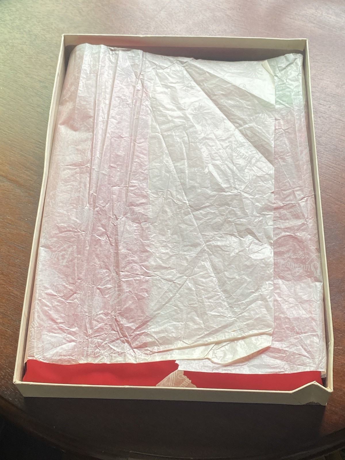 In box Vintage 50s or 60s Pinehurst Lingerie Gorgeous Size 32 Red Nylon slip