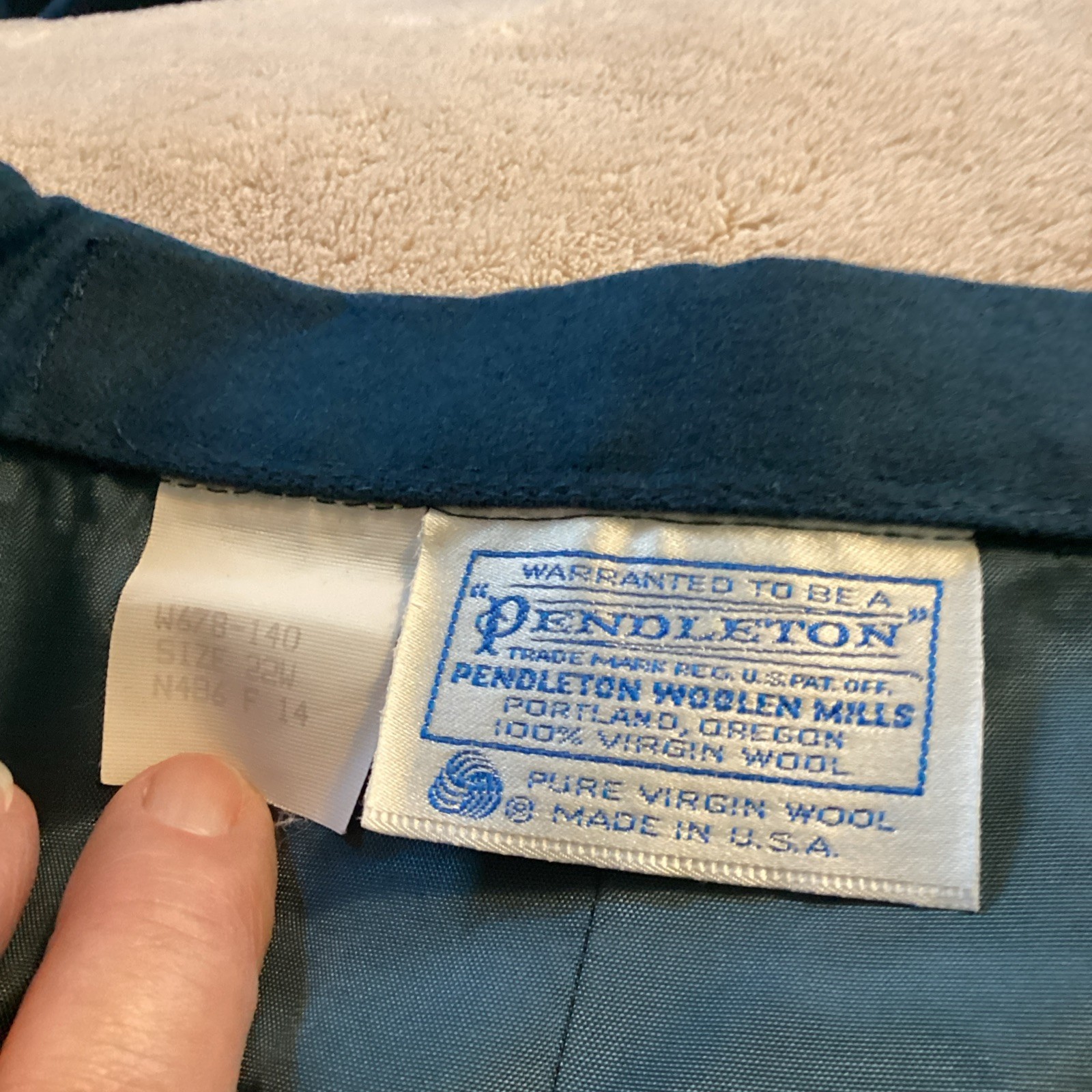 Pendleton Dark Teal Skirt