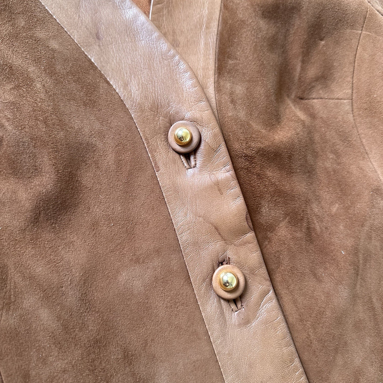 Vintage 1970s LOEWE Tan Suede Leather Maxi Coat Women&rsquo;s 41” Bust