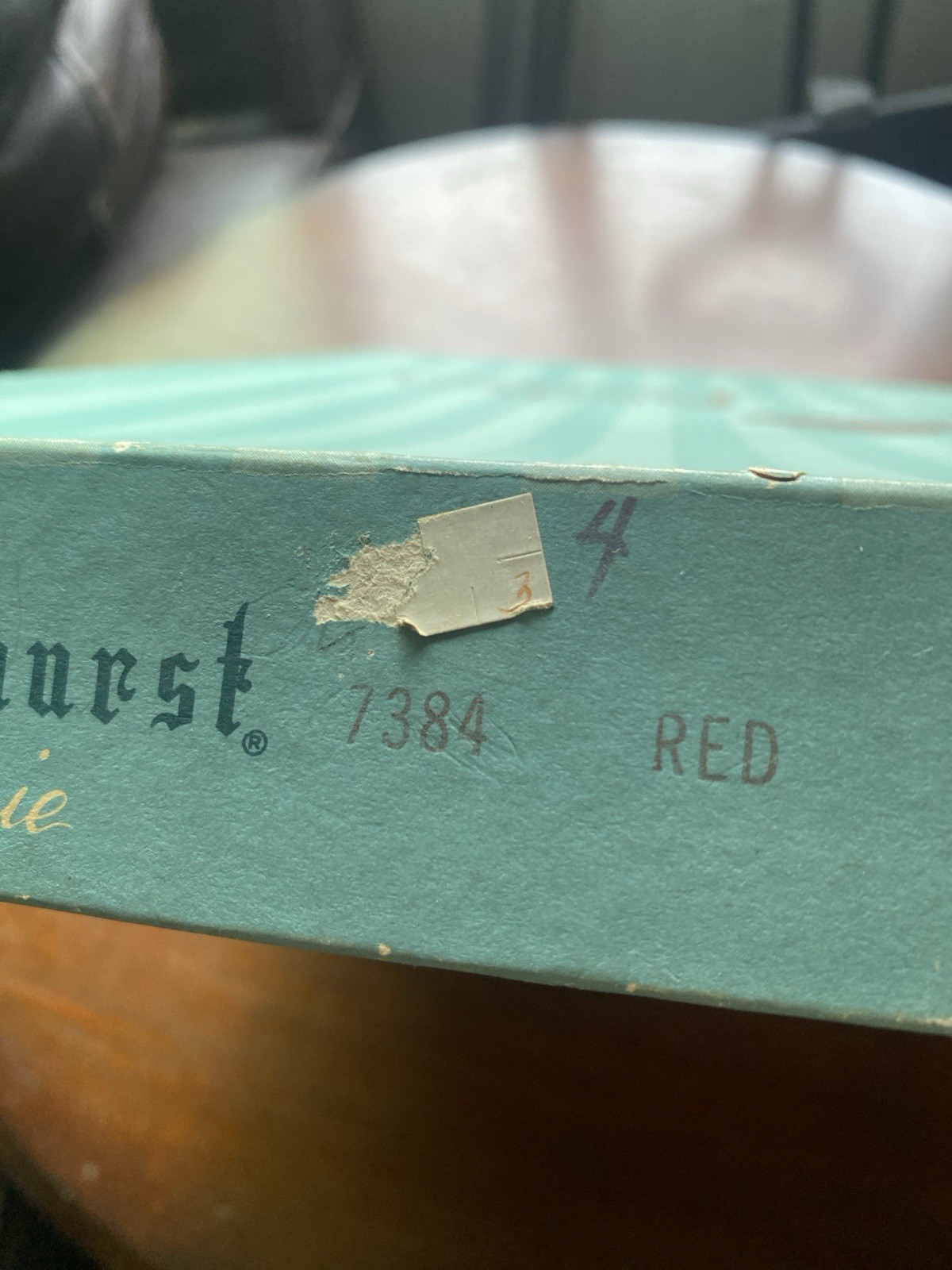In box Vintage 50s or 60s Pinehurst Lingerie Gorgeous Size 32 Red Nylon slip