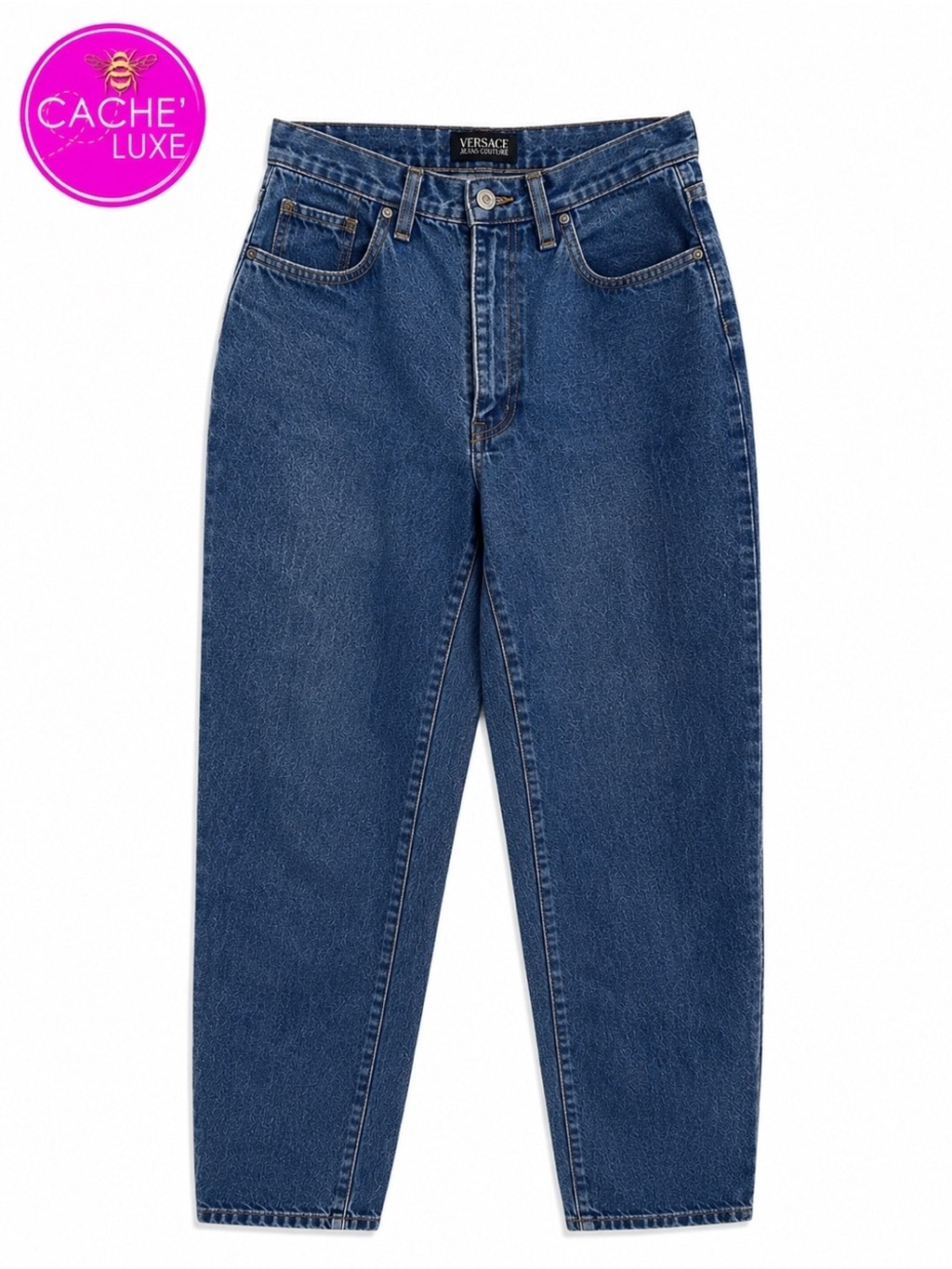Versace Jeans Couture Medium Wash Relaxed High Waist Jeans 32| 46