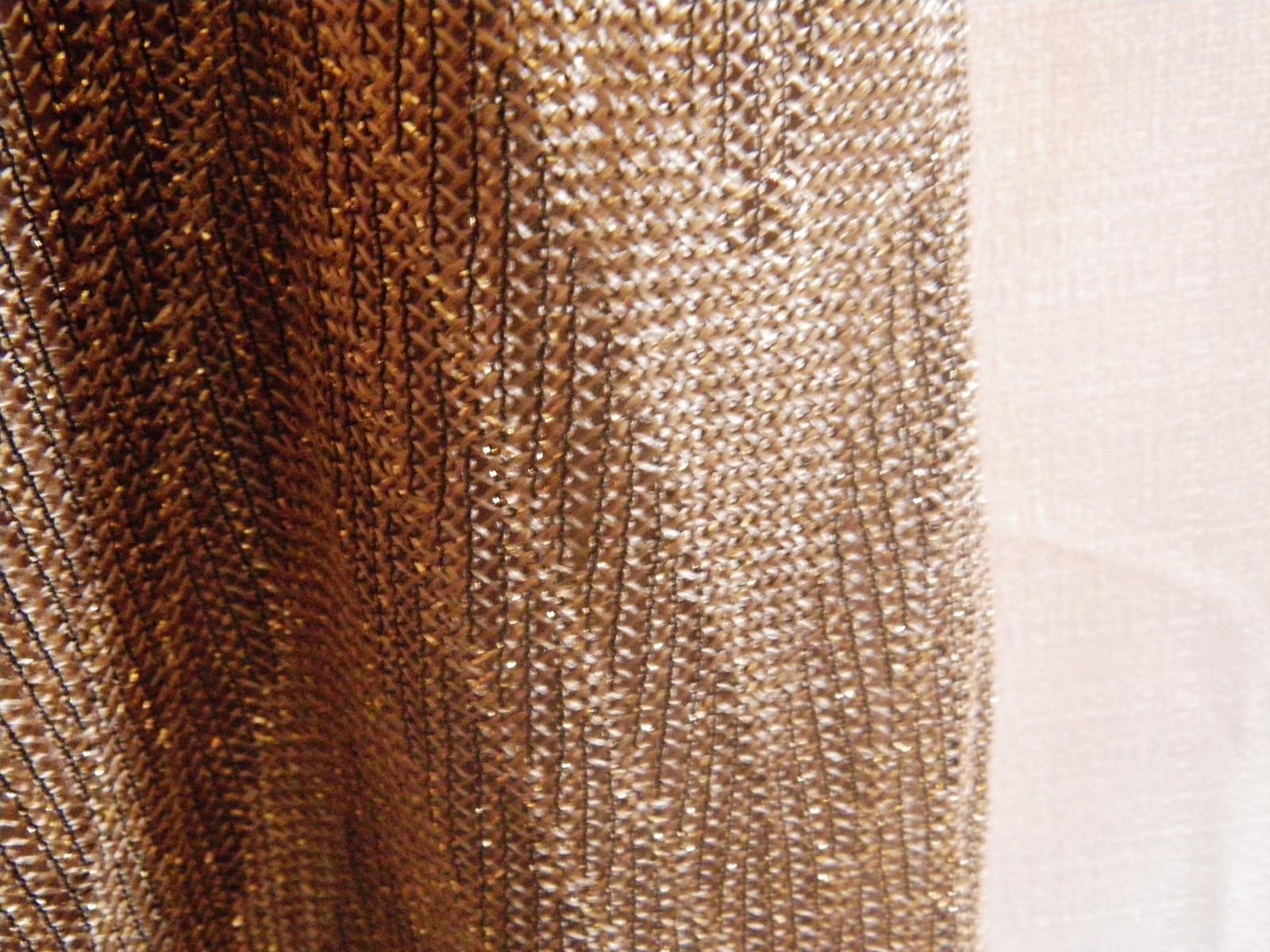 1920s Style Sleeveless Morningside Gold Knit Mesh Flapper Dress Fringe Size 12
