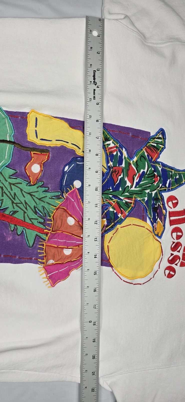 ELLESSE SWEATSHIRT Made In The British Colony Of Hong Kong Tag Size M Vintage