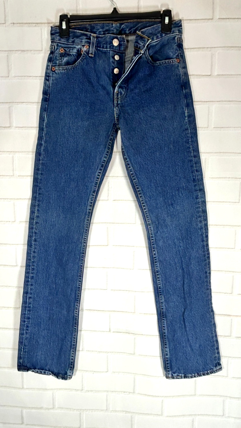 Vintage Levi’s 513 27×38 Women’s Button Fly Made In Belgium W26 x L32 0414 38695