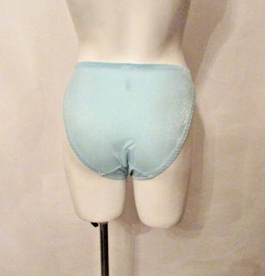 2pc Kellwood Shimmer Nylon Chantilly Lace Demi Bra 32B Bikini Pantie S USA made