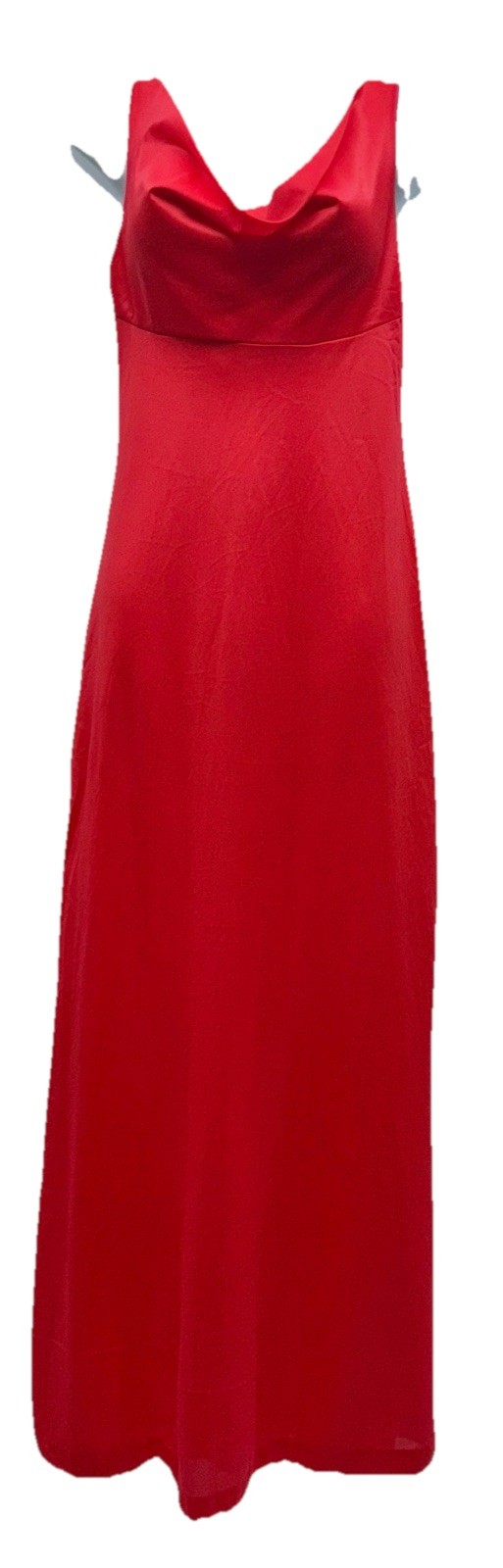 VTG 70s GILEAD Size 32 Sleeveless Cowl Neck Empire Waist Nylon Nightgown Red