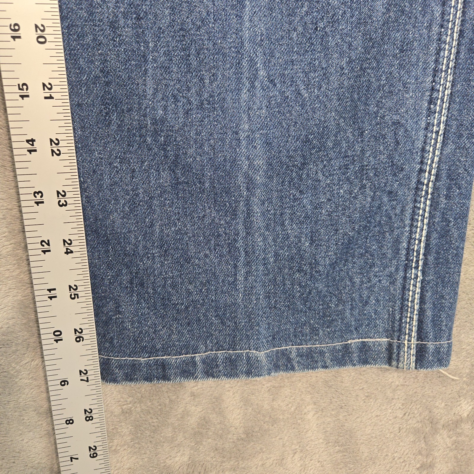 Vintage 70s 80s Lawman Jeans 30 XL Hemmed (~26&Prime;x27&Prime;) Blue Fade Denim 100% Cotton
