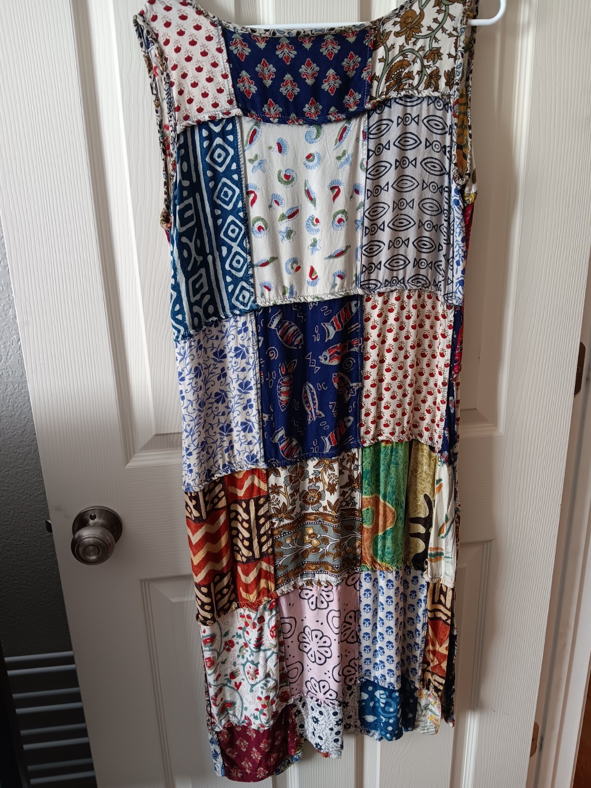Vintage Sacred Threads brand patchwork Duster Size S, Boho look, Cottagecore