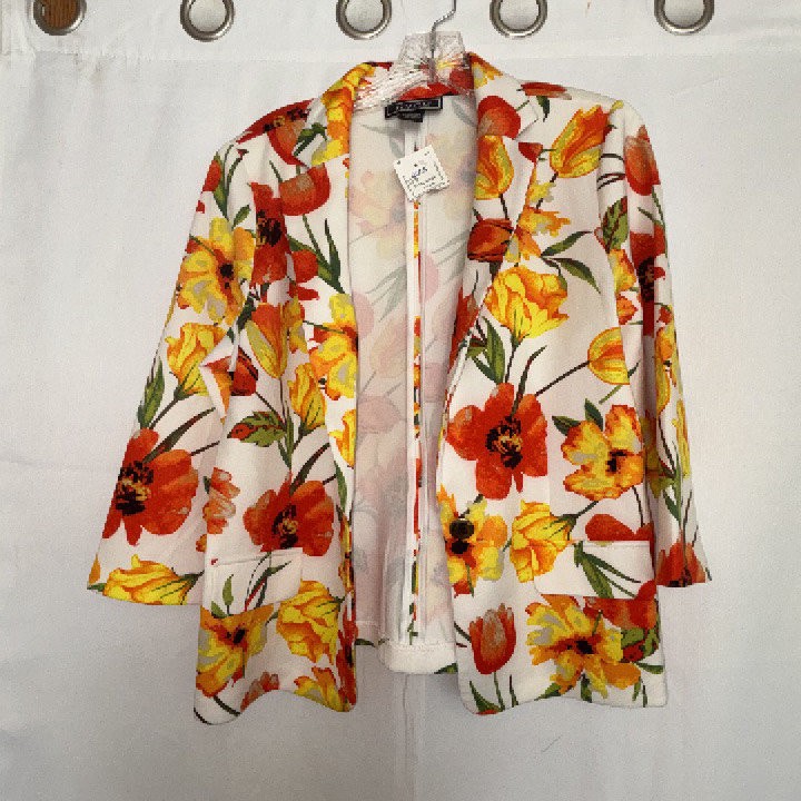 NYCC Women&rsquo;s Floral Blazer Medium Polyester Spandex · Used